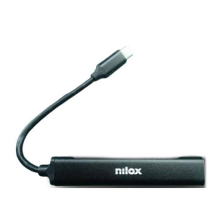 Hub USB Nilox NXHUBUSBC11 Negro