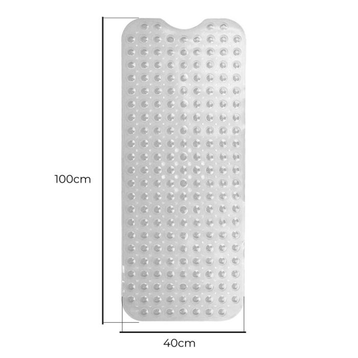 Alfombrilla Antideslizante para Ducha Exma Transparente PVC 100 x 40 cm 1