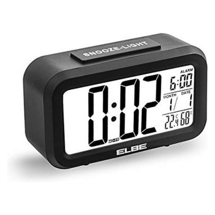 Reloj Despertador ELBE RD-668 LCD 4,4" Negro 8