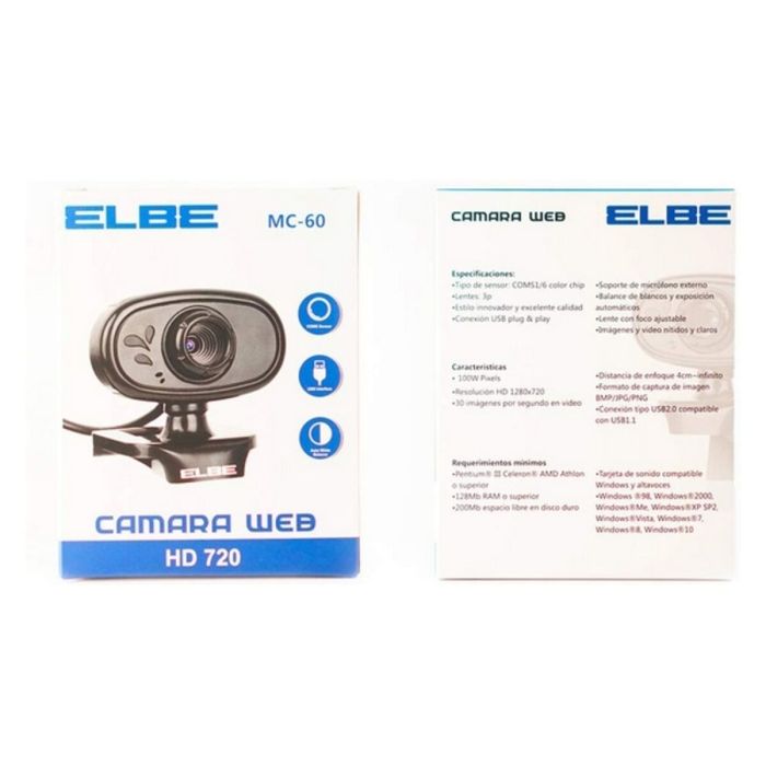 Webcam ELBE MC-60 Negro 6