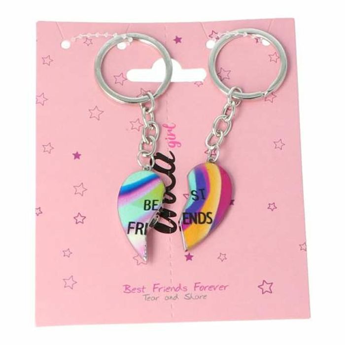 Llavero Inca Best Friends Forever Corazón 2 Piezas 1 Llavero Inca Best Friends Forever Corazón 2 Piezas 1