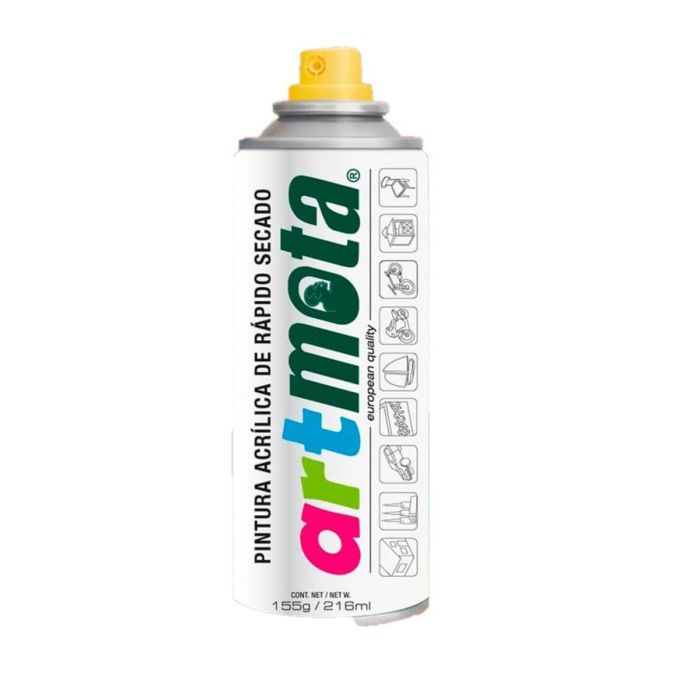 Spray blanco brillante ral9003 216 ml la04 mota