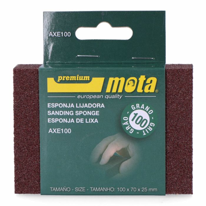 Lija de esponja oxido de aluminio grano 100 axe100 mota