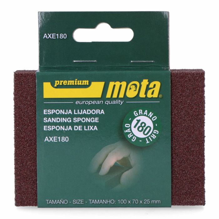 Lija de esponja oxido de aluminio grano 180 axe180 mota