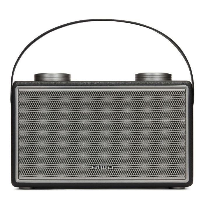 Radio Portátil Bluetooth Aiwa BSTU800BK   50W Negro Vintage Gris Altavoz 3