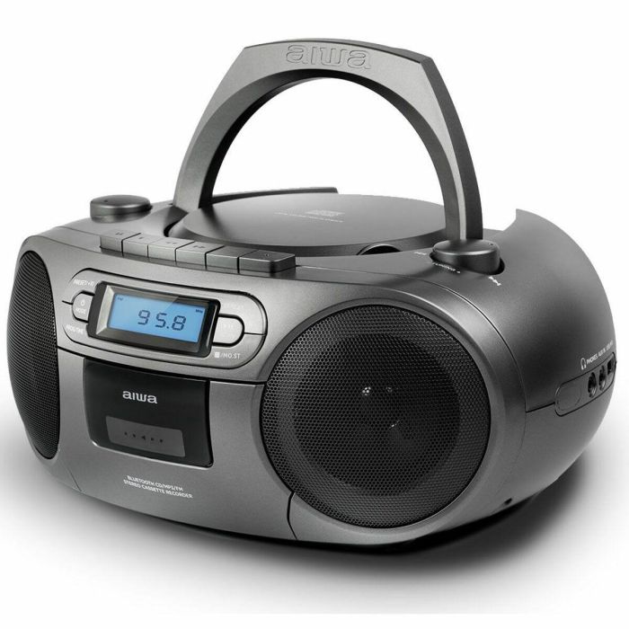 Radio Cassette Aiwa Bluetooth Gris 4