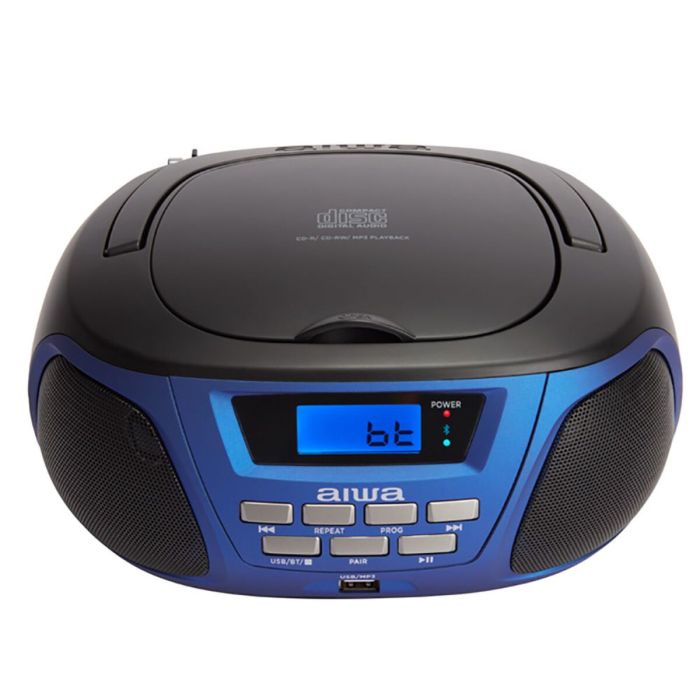 Radio CD Bluetooth MP3 Aiwa Azul Negro 3