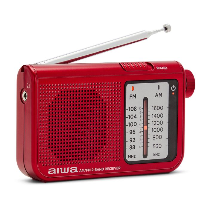 Radio Portátil Aiwa AM/FM Rojo 9