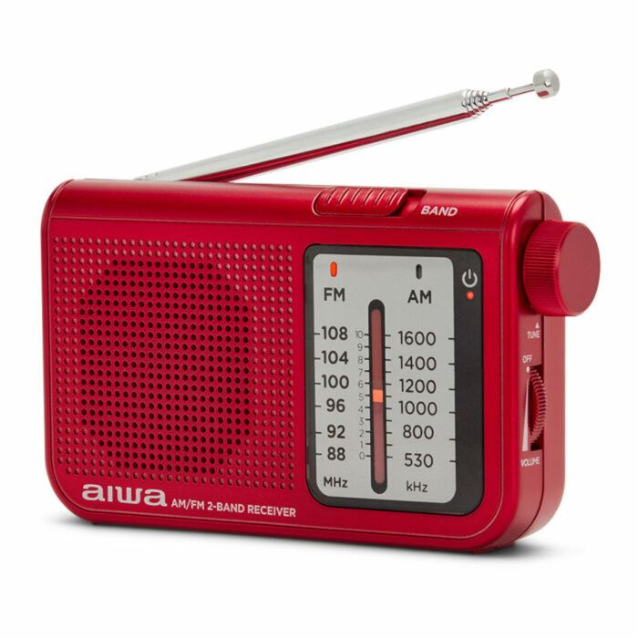 Radio Portátil Aiwa AM/FM Rojo 8