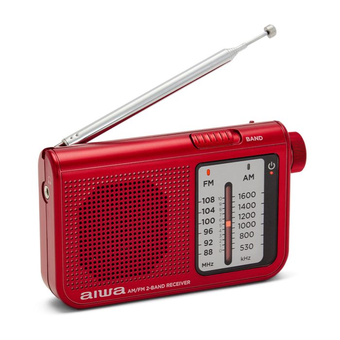 Radio Portátil Aiwa AM/FM Rojo 7