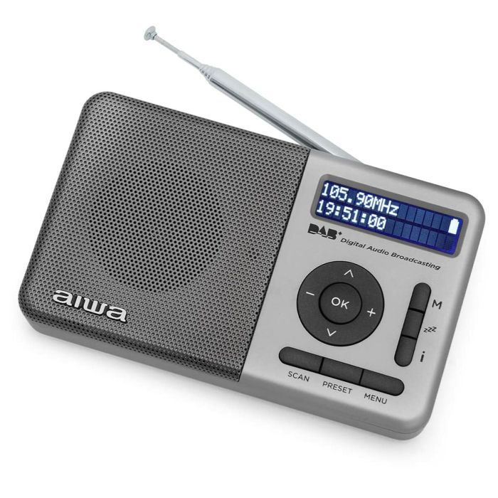 Radio Portátil Digital Aiwa RD40DABTN Gris FM DAB+ 3