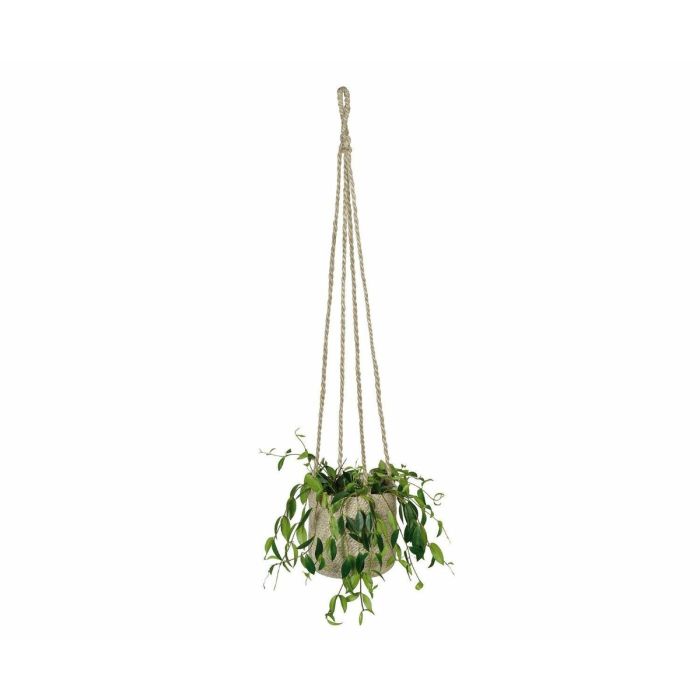 Maceta Colgante Alexandra House Living Beige Yute 16 x 90 x 16 cm 3 Maceta Colgante Alexandra House Living Beige Yute 16 x 90 x 16 cm 3