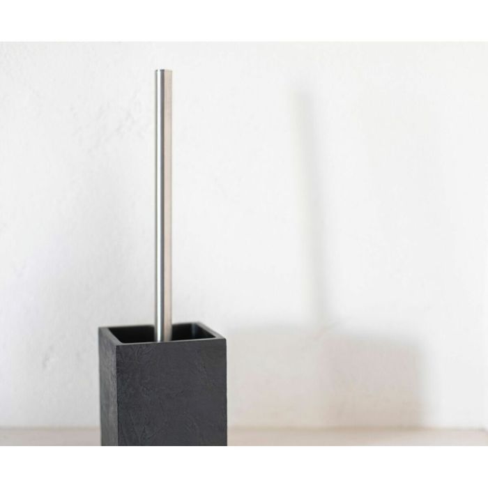 Escobilla para el Baño Alexandra House Living Negro Plateado Metal Poliresina 9 x 36 x 9 cm 1