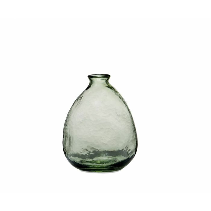 Florero Alexandra House Living Organic Verde Vidrio 19 x 26 x 19 cm