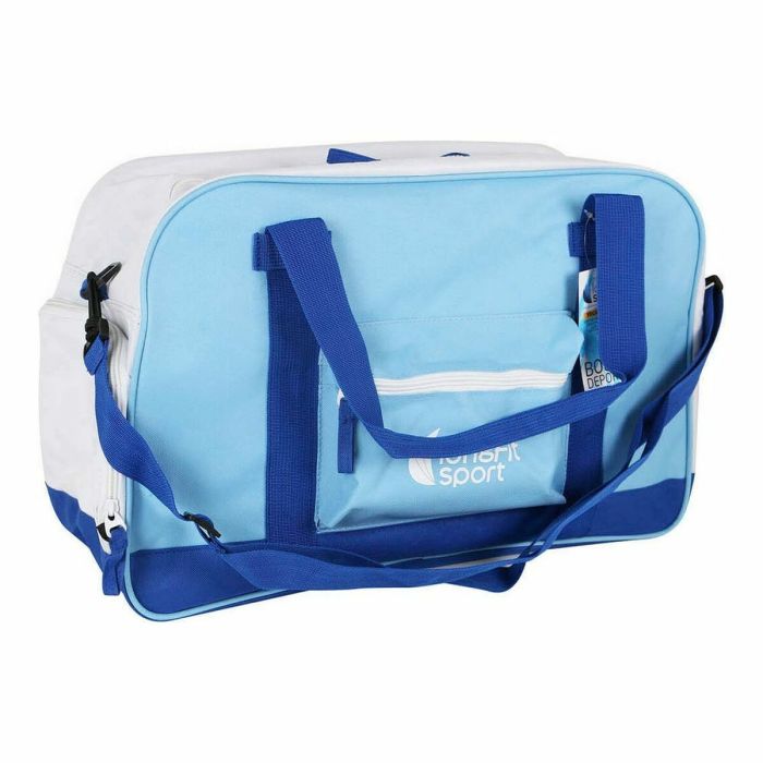 Bolsa de Deporte con Portazapatos LongFit Care Azul/Blanco (2 Unidades) 4