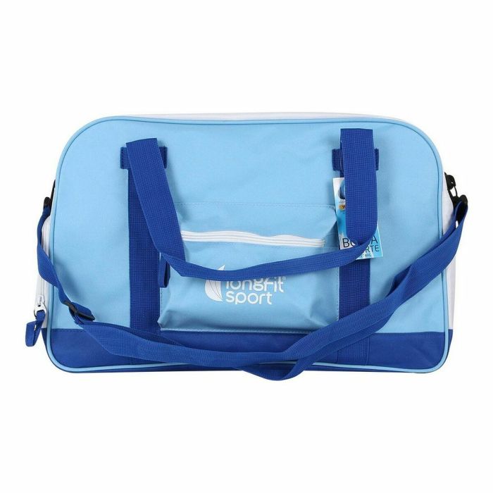 Bolsa de Deporte con Portazapatos LongFit Care Azul/Blanco (2 Unidades) 1