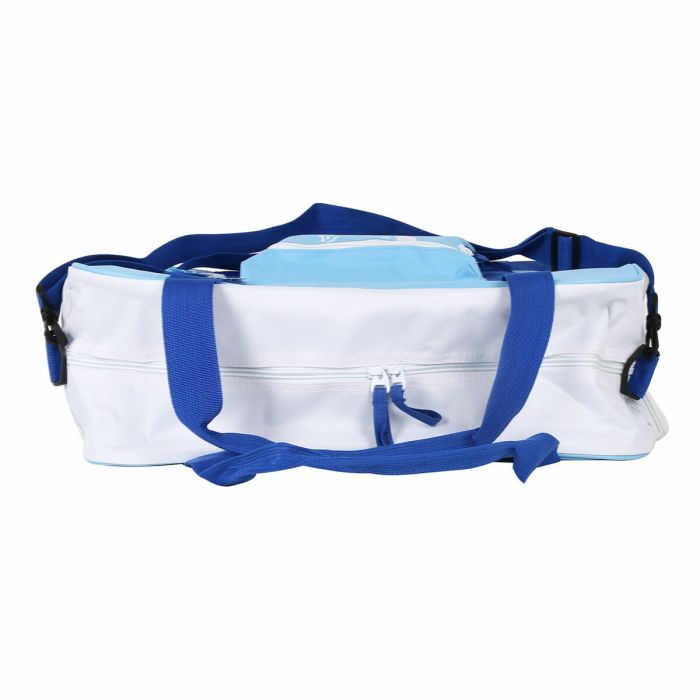 Bolsa de Deporte con Portazapatos LongFit Care Azul/Blanco (2 Unidades) 2