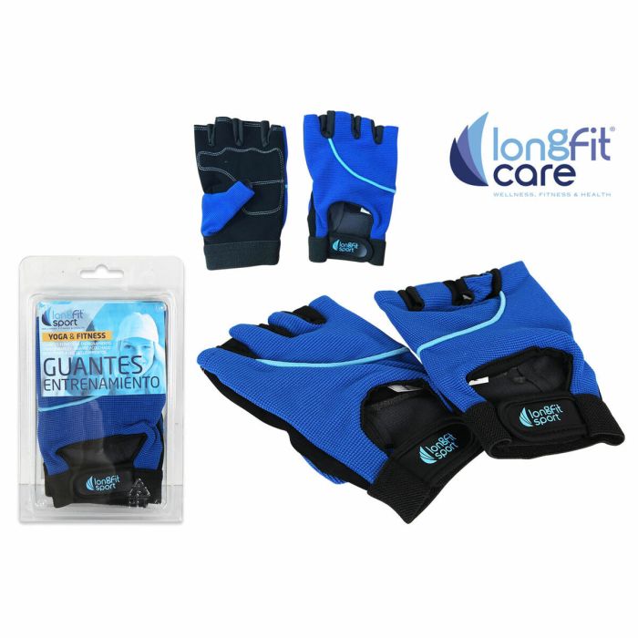 Guantes de Entrenamiento LongFit Sport Longfit sport Azul/Negro 3