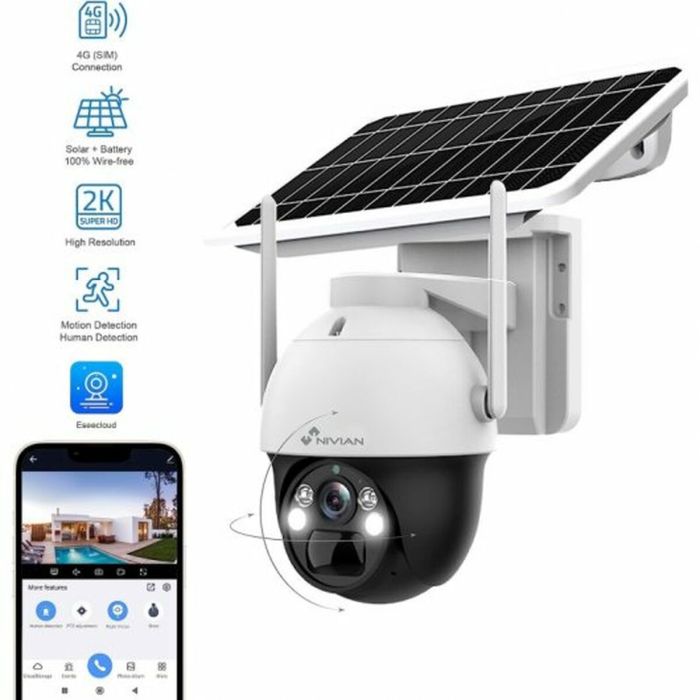 Videocámara de Vigilancia Nivian 360º 4G(SIM) 6