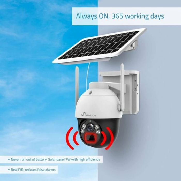 Videocámara de Vigilancia Nivian 360º 4G(SIM) 4