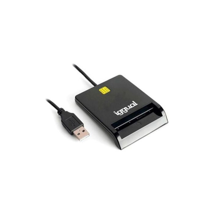 AISENS - Lector De Tarjeta Dni Con Lector De Tarjetas SIM, SD, Micro SD,  MMC, RS-MMC, MMC Micro, USB-C, Negro