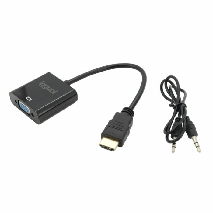Cable HDMI iggual IGG317303 Negro WUXGA 1