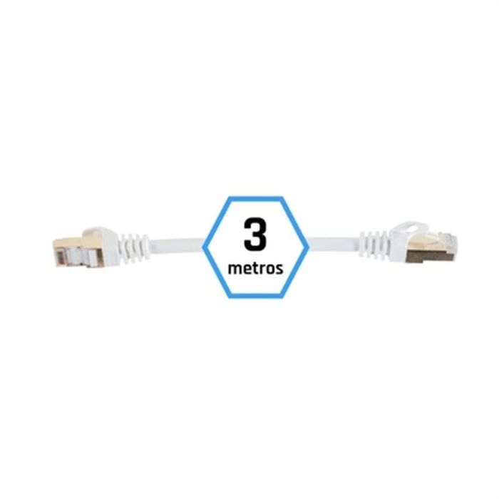Cable de Red Rígido FTP Categoría 7 iggual IGG318645 Blanco 3 m 3