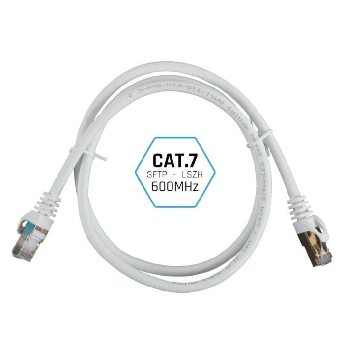 Cable de Red Rígido FTP Categoría 7 iggual IGG318645 Blanco 3 m 2