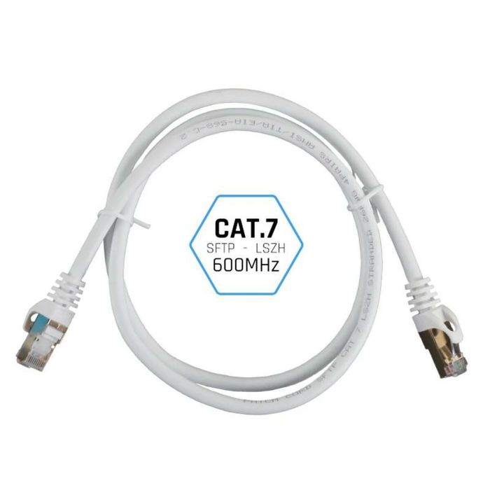 Cable de Red Rígido FTP Categoría 7 iggual IGG318652 Blanco 2 m 2