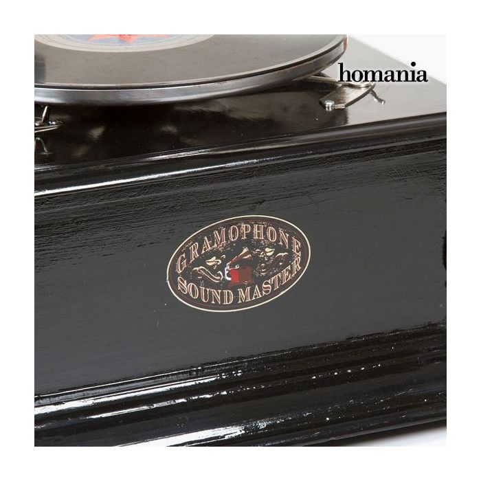 Gramófono - Colección Old Style Cuadrado Negro Plata 5