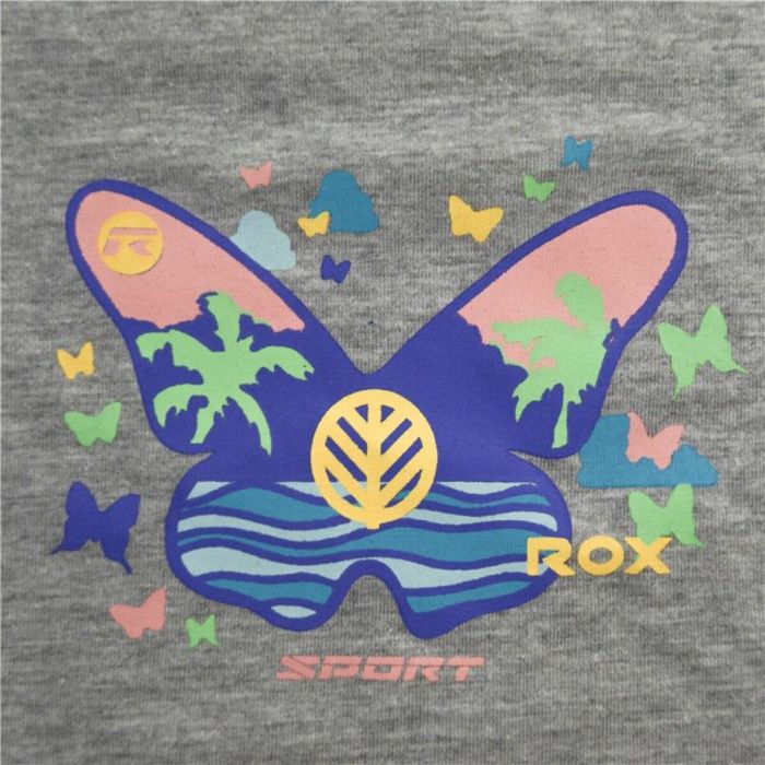 Camiseta de Manga Corta Infantil Rox Butterfly Gris claro 1