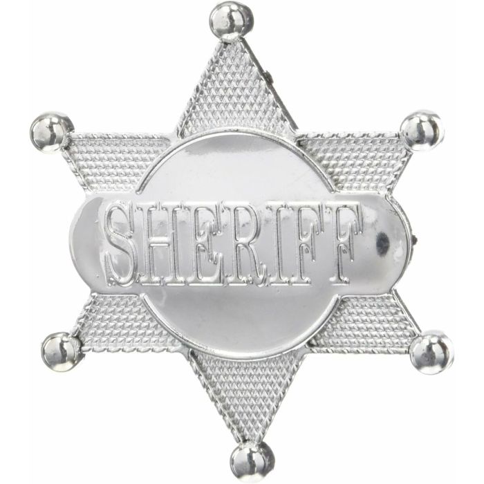 Estrella de sheriff pvc 8 cm