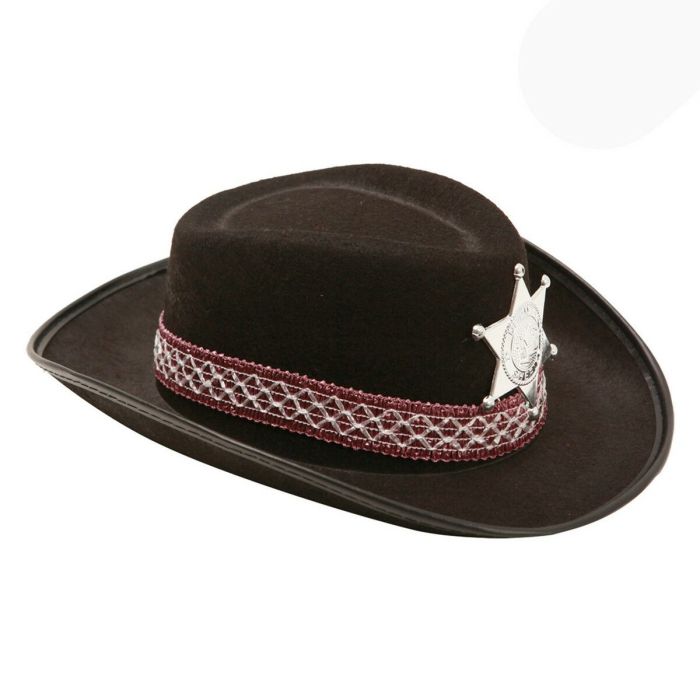 Sombrero de vaquero negro 53 cm