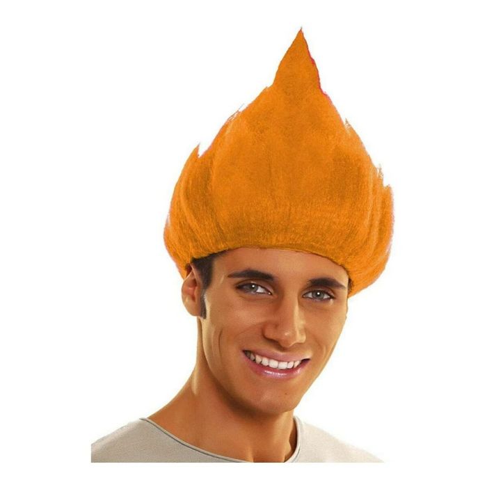 Peluca My Other Me Trolls Naranja Peluca My Other Me Trolls Naranja