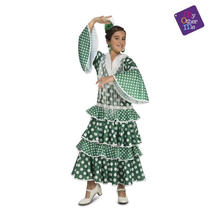 Disfraz para Niños My Other Me Giralda Bailaora Flamenca Verde 1