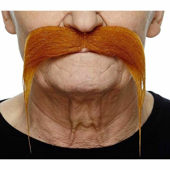 Bigote pelirrojo talla única