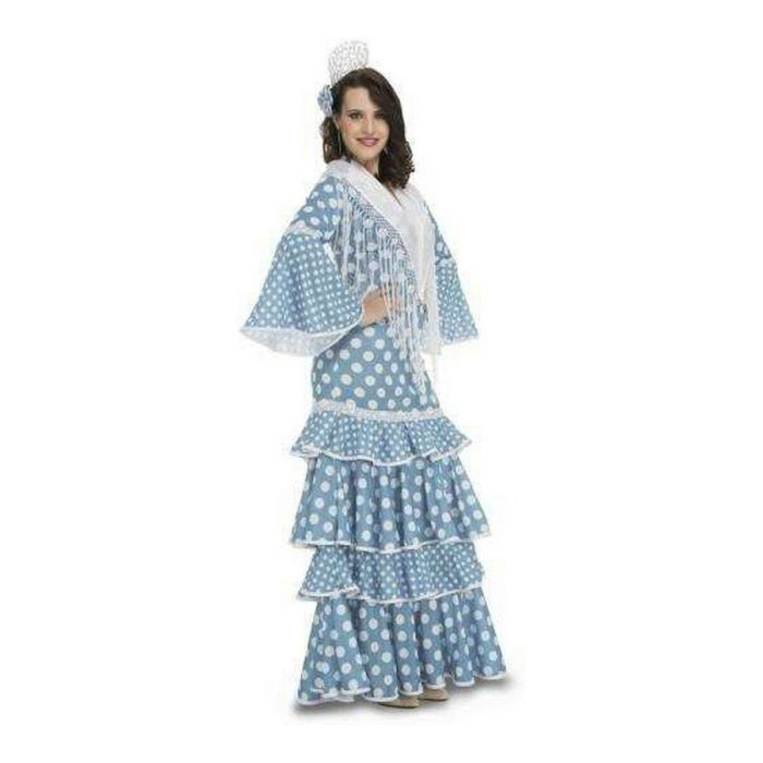 Disfraz para Adultos My Other Me Guadalquivir Azul Bailaora Flamenca