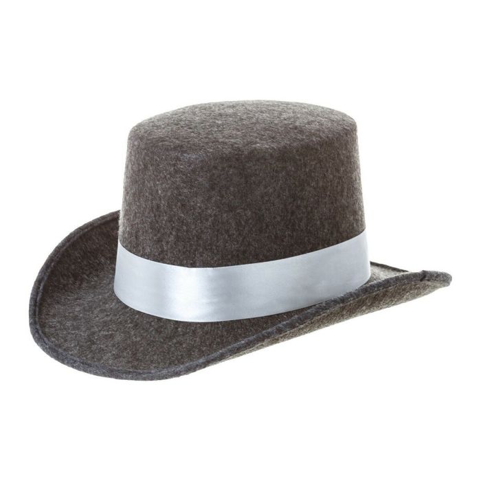 Sombrero gris con cinta gris 59 cm