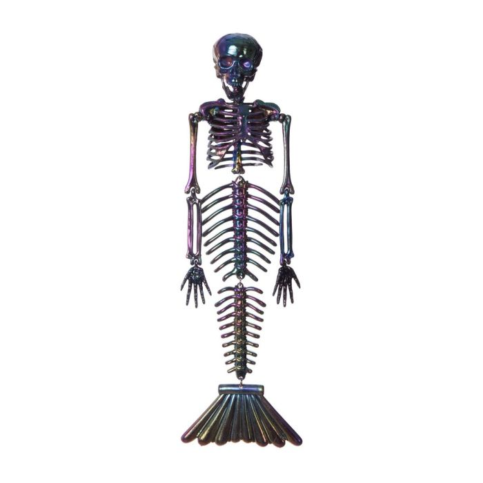 Decoración para Halloween My Other Me Esqueleto Sirena Cromado (37 cm)