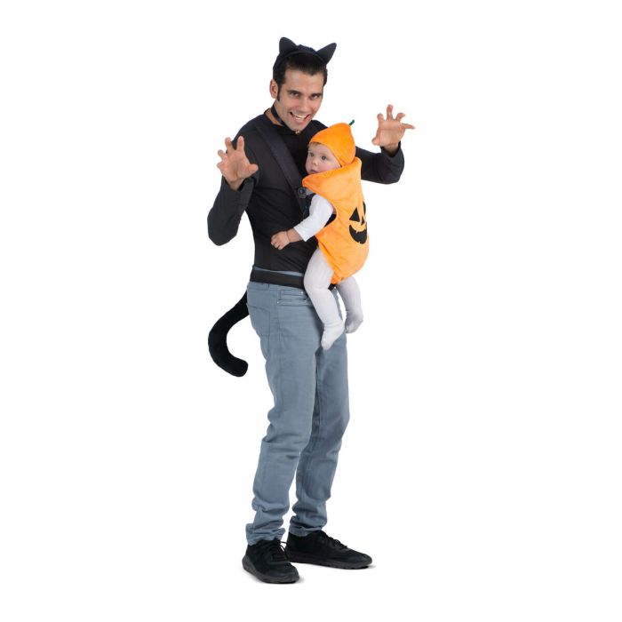 Disfraz cubremochila gato y calabaza talla one size adult