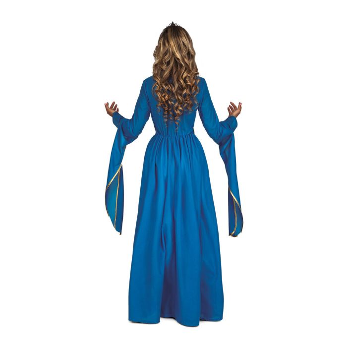 Disfraz para Adultos My Other Me Azul Princesa Medieval Princesa (2 Piezas) 1