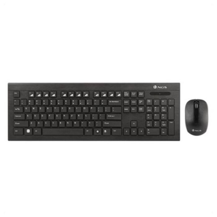 Teclado y Ratón NGS DRAGONFLYKIT Negro Inalámbrico Teclado y Ratón NGS DRAGONFLYKIT Negro Inalámbrico