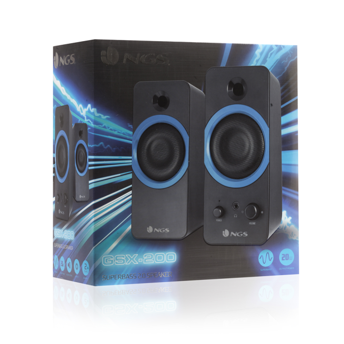 Altavoces Gaming NGS GSX-200 20W Negro 1