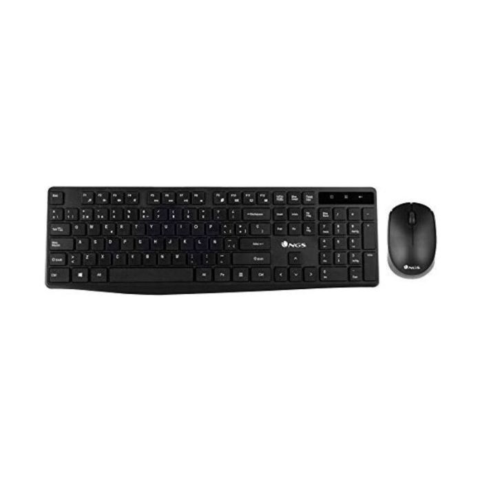 Teclado y Ratón Inalámbrico NGS NGSWIRELESSSETALLUREKIT 1200 dpi 2.4 GHz Negro (1 unidad) 4