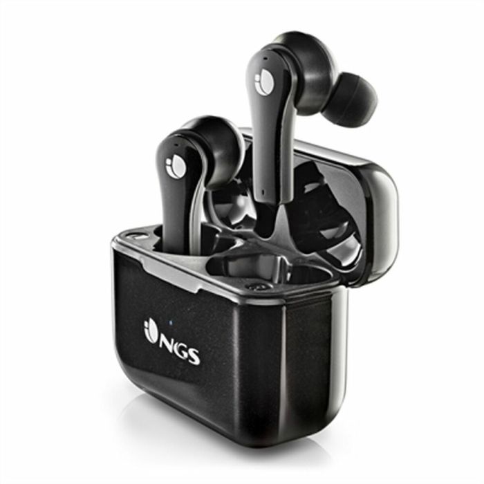 Auriculares Bluetooth NGS ARTICA BLOOM Blanco Negro Silicona