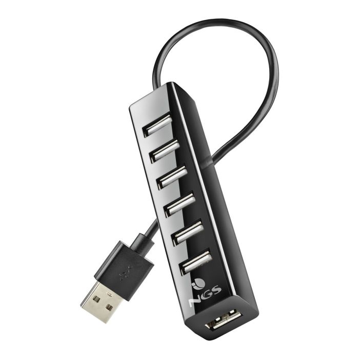 Hub USB NGS IHUB7 TINY Negro