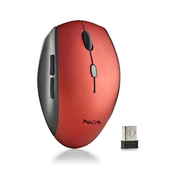 Ratón Inalámbrico NGS NGS-MOUSE-1230 Rojo