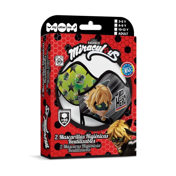Mascarilla Higiénica My Other Me 2 Unidades Cat Noir 1
