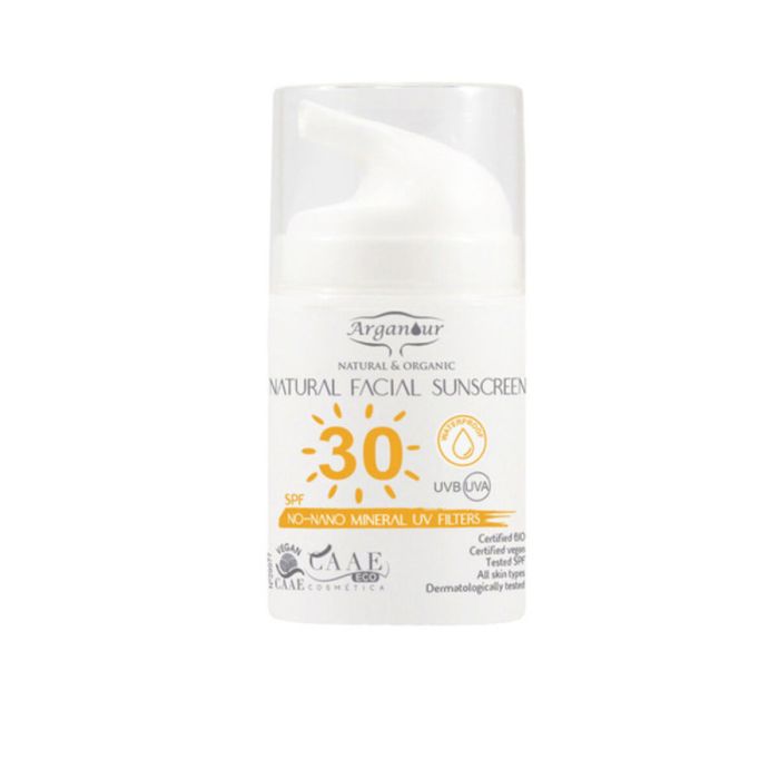Protector Solar Facial Natural & Organic Arganour Organic Spf 30 50 ml