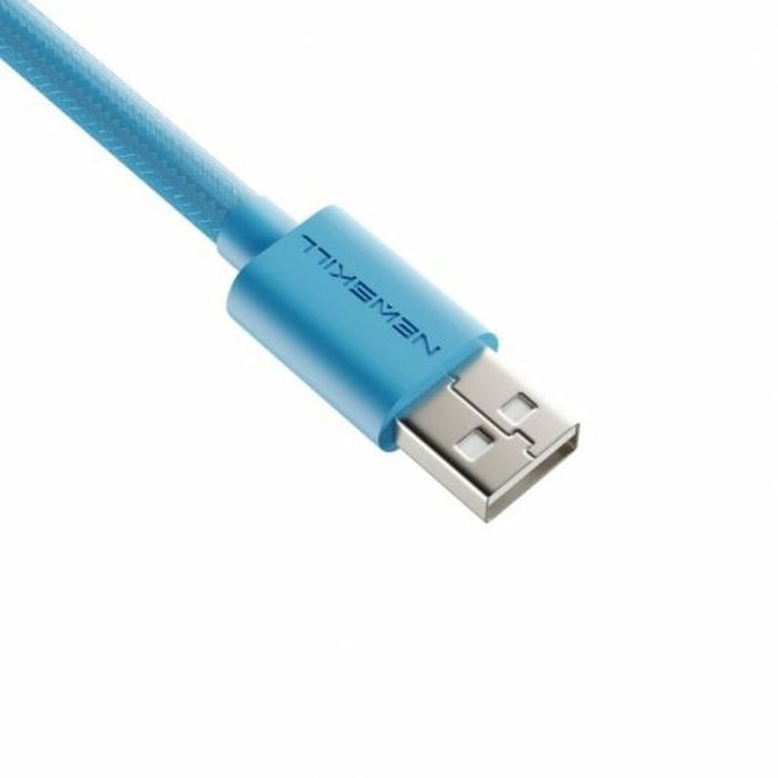 Cable USB A a USB-C Newskill NS-AC-COILC-B Azul 4